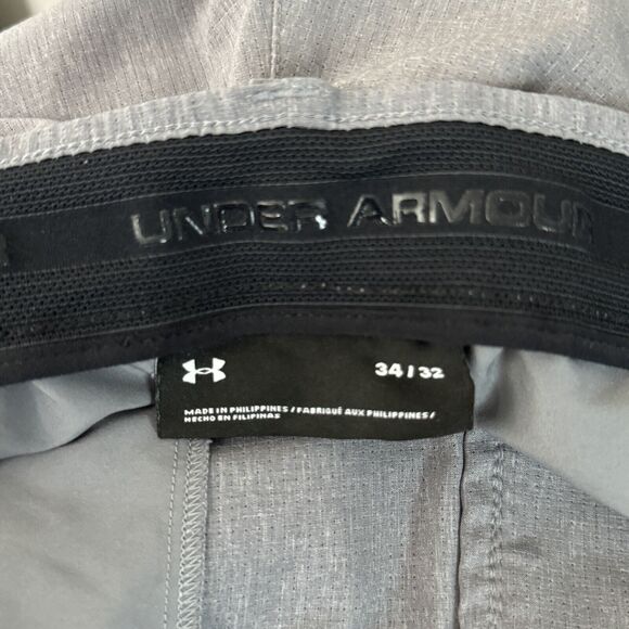 Under Armour Golf Pants Mens 34x32 Gray Performance Stretch Athletic Classic‎ - Picture 6 of 7